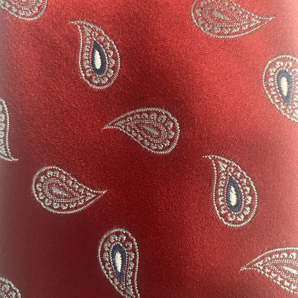 Wembley Neckties Lot of 3 Vintage Polyester Blend Red Blue Mens Ties - Picture 6 of 10